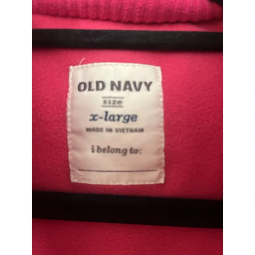 Old Navy Girls Puffer Jacket Bubble Vest XL (12-14) Youth‎ Zip Pink